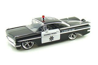 1 24 1959 Chev Custom Police Car (ja96395) - High Quality Diecast Model 